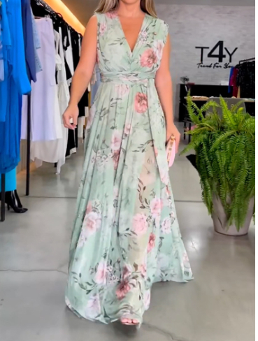 Luxe Flow Chiffon Dress